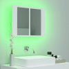 LED koupelnová skříňka se zrcadlem bílá 60 x 12 x 45 cm akryl 804956