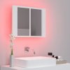 LED koupelnová skříňka se zrcadlem bílá 60 x 12 x 45 cm akryl 804956
