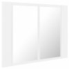 LED koupelnová skříňka se zrcadlem bílá 60 x 12 x 45 cm akryl 804956