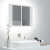 LED koupelnová skříňka se zrcadlem bílá 60 x 12 x 45 cm akryl 804956