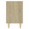 Noční stolek masivní dřevěné nohy dub sonoma 40 x 30 x 50 cm 805785