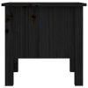 Odkládací stolky 2 ks černé 40 x 40 x 39 cm masivní borovice 813793