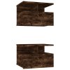 Plovoucí noční stolky 2 ks kouřový dub 41 x 31 x 27 cm kompozit 815313