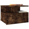 Plovoucí noční stolky 2 ks kouřový dub 41 x 31 x 27 cm kompozit 815313