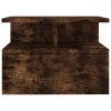 Plovoucí noční stolky 2 ks kouřový dub 41 x 31 x 27 cm kompozit 815313