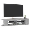 TV skříňka s LED osvětlením šedá sonoma 135 x 39 x 30 cm 815694