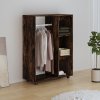 Šatní skříň kouřový dub 80 x 40 x 110 cm kompozitní dřevo 815978