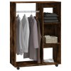 Šatní skříň kouřový dub 80 x 40 x 110 cm kompozitní dřevo 815978