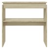 Konzolový stole dub sonoma 80 x 30 x 80 cm kompozitní dřevo 808317