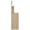 Toaletní stolek s LED dub sonoma 86,5 x 35 x 136 cm 808813