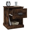 Noční stolky 2 ks kouřový dub 39x39x47,5 cm kompozitní dřevo 816139
