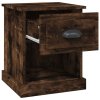 Noční stolky 2 ks kouřový dub 39x39x47,5 cm kompozitní dřevo 816139