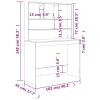 Psací stůl s policemi černý 102 x 45 x 148 cm kompozitní dřevo 823001