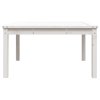 Zahradní stůl bílý 82,5 x 82,5 x 45 cm masivní borové dřevo 824121