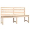 Zahradní lavice 157,5 cm masivní borové dřevo 824039