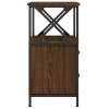 Noční stolky 2 ks hnědý dub 34 x 35,5 x 70 cm kompozitní dřevo 825952