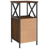 Noční stolky 2 ks hnědý dub 34 x 35,5 x 70 cm kompozitní dřevo 825952