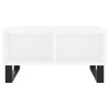 Konferenční stolek bílý 60 x 60 x 30 cm kompozitní dřevo 827044