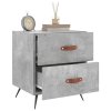 Noční stolky 2 ks betonově šedé 40x35x47,5 cm kompozitní dřevo 827253