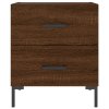 Noční stolky 2 ks hnědý dub 40 x 35 x 47,5 cm kompozitní dřevo 827323