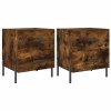 Noční stolky 2 ks kouřový dub 40x35x47,5 cm kompozitní dřevo 827335