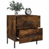Noční stolky 2 ks kouřový dub 40x35x47,5 cm kompozitní dřevo 827335