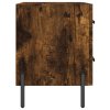 Noční stolky 2 ks kouřový dub 40x35x47,5 cm kompozitní dřevo 827335