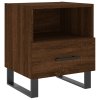 Noční stolky 2 ks hnědý dub 40 x 35 x 47,5 cm kompozitní dřevo 827499
