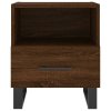 Noční stolky 2 ks hnědý dub 40 x 35 x 47,5 cm kompozitní dřevo 827499