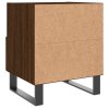 Noční stolky 2 ks hnědý dub 40 x 35 x 47,5 cm kompozitní dřevo 827499