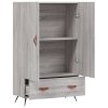 Skříň highboard šedá sonoma 69,5 x 31 x 115 cm kompozitní dřevo 828210