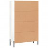 Skříň highboard lesklá bílá 69,5 x 31 x 115 cm kompozitní dřevo 828246