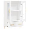 Skříň highboard bílá 69,5 x 31 x 115 cm kompozitní dřevo 828284