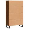Skříň highboard hnědý dub 69,5 x 31 x 115 cm kompozitní dřevo 828267