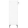 Botník bílý s vysokým leskem 60 x 35 x 105 cm kompozitní dřevo 829614