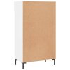 Botník bílý s vysokým leskem 60 x 35 x 105 cm kompozitní dřevo 829614