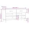 Botník bílý s vysokým leskem 102 x 35 x 55 cm kompozitní dřevo 829718