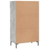 Botník betonově šedý 60 x 35 x 105 cm kompozitní dřevo 829616