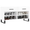 Botník bílý s vysokým leskem 102 x 35 x 55 cm kompozitní dřevo 829766