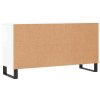 Botník bílý s vysokým leskem 102 x 35 x 55 cm kompozitní dřevo 829766