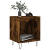 Noční stolky 2 ks kouřový dub 40 x 35 x 50 cm kompozitní dřevo 830727