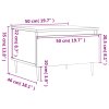 Konferenční stolky 2 ks lesklé bílé 50x46x35cm kompozitní dřevo 830849