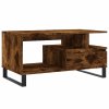 Konferenční stolek kouřový dub 90x49x45 cm kompozitní dřevo 831033