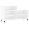 Botník bílý s vysokým leskem 102x36x60 cm kompozitní dřevo 831382