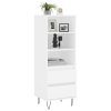 Skříň highboard bílá 40 x 36 x 110 cm kompozitní dřevo 831508