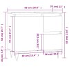 Koupelnová skříňka hnědý dub 65 x 33 x 60 cm kompozitní dřevo 831611