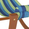 Houpací síť pro děti modrá a zelená textil 363467