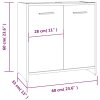 Koupelnová skříňka hnědý dub 60 x 33 x 60 cm kompozitní dřevo 815527