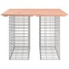 Zahradní stůl gabion design 100 x 102 x 72 cm masivní dřevo douglaska 834369