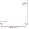Plachta 650 g/m² 4 x 5 m šedá 43814
